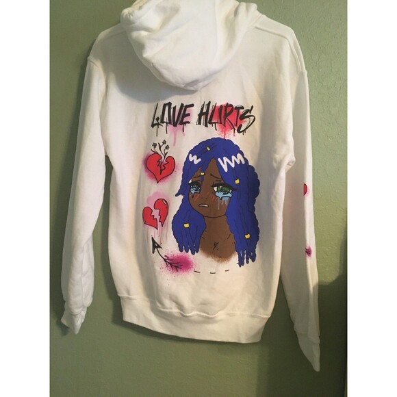 New Zumier Proper Gnar  Women's Size S White Pullover Hoodie Colorful Logo - Picture 5 of 8